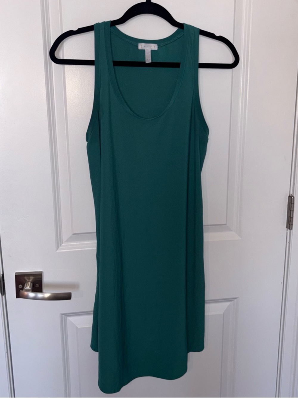 Leith Teal Scoop Neck Sleeveless Dress